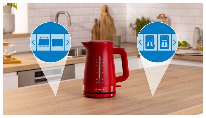1,7 l Wasserkocher 2400 W  TWK3M124 MyMoment (Rot) 