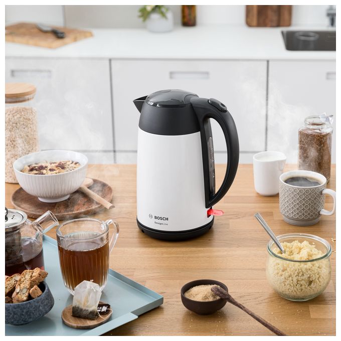 1,7 l Wasserkocher 2400 W  TWK3P421 DesignLine (Schwarz, Weiß) 