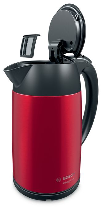 1,7 l Wasserkocher 2400 W  TWK3P424 DesignLine (Grau, Rot) 