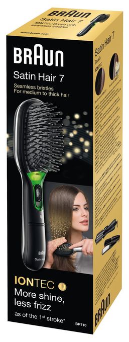 Elektrische Haarbürste  BR710 Satin Hair 7 (Schwarz) 