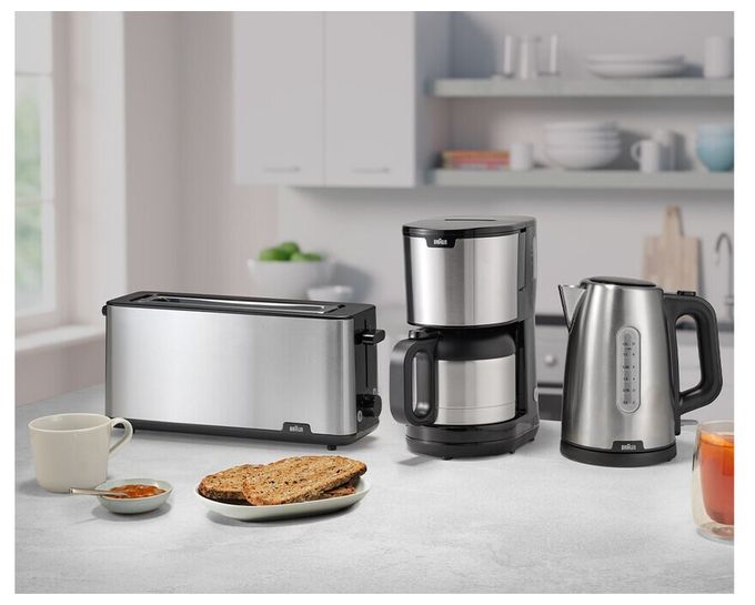 Toaster 1030 W 8 Stufen  HT1610 PurShine (Schwarz, Edelstahl) 