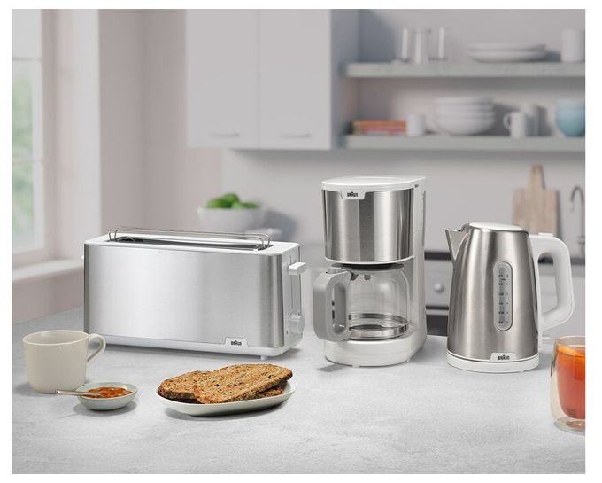 Toaster 1030 W 8 Stufen  HT1610 PurShine (Edelstahl, Weiß) 