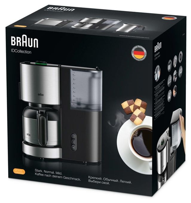 10 Tassen Thermo Filterkaffeemaschine  KF5105BK IDCollection (Schwarz, Edelstahl) 