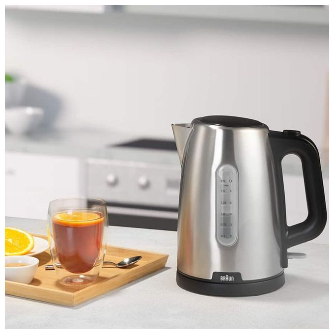 1,7 l Wasserkocher 2200 W  WK1500 PureShine (Schwarz, Edelstahl) 