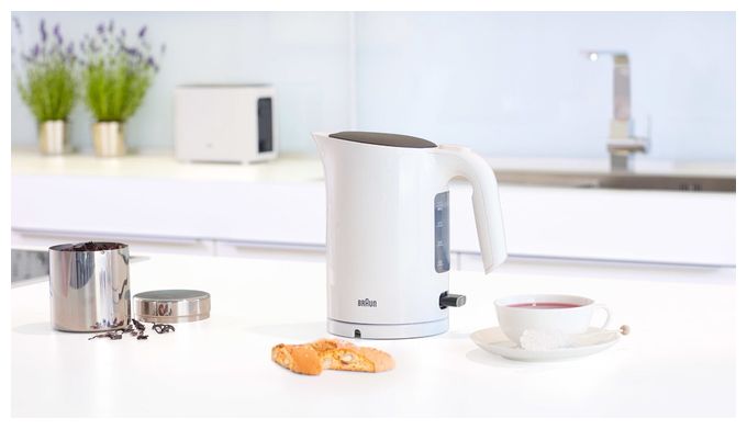 1,0 l Wasserkocher 2200 W  WK3000 PurEase (Weiß) 