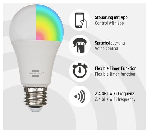 LED Intelligentes Leuchtmittel 57 mm Multi 1294870270 