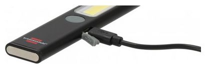 LED Akku Handleuchte PL 200 AC / Wiederaufladbare Taschenlampe mit COB LED und USB C Port (Arbeitsleuchte mit 200lm, bis zu 12h Leuchtdauer, inklusive USB C Ladekabel) 