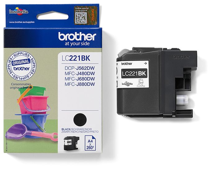 originale Druckerpatronen Schwarz 260 Seiten LC-221BK 