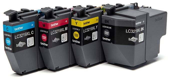 originale Druckerpatronen Schwarz, Cyan, Magenta, Gelb 3000 Seiten LC-3219XLVAL 