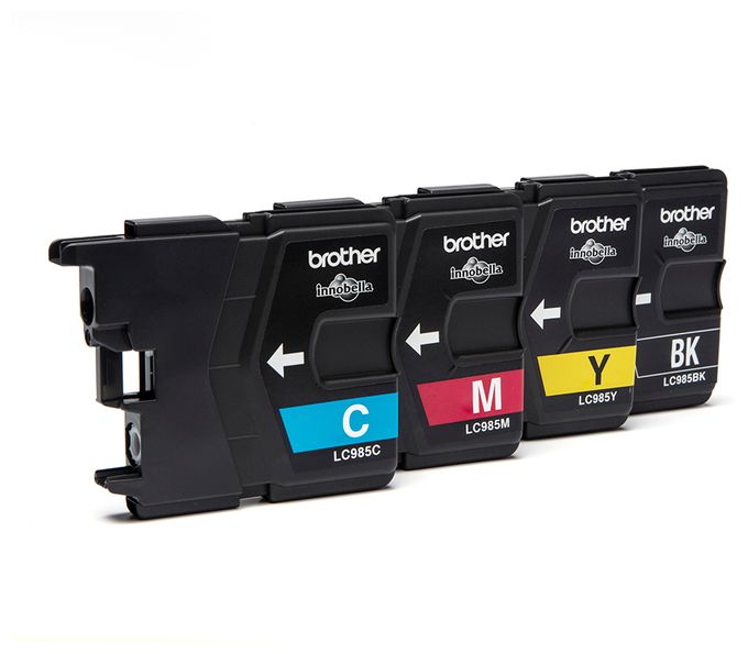 originale Druckerpatronen Schwarz, Cyan, Magenta, Gelb 300 Seiten LC-985VALBP 