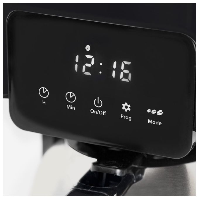 10 Tassen Filterkaffeemaschine 1,2 l  1845 Coffee Taste&Style Duo Thermo (Schwarz, Edelstahl) 