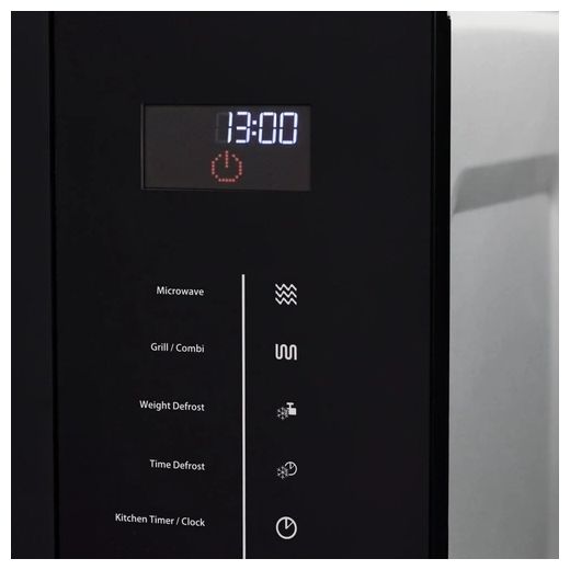 Einbau-Mikrowelle 900 W Größe: mittel 5 Stufen Grill (Schwarz, Edelstahl) Selection E25 MGS 