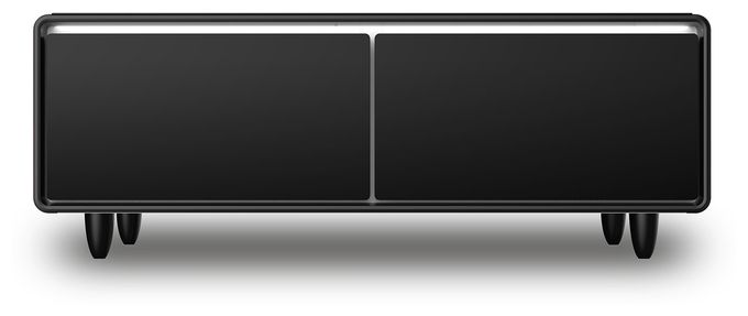 135 l Tischkühlschrank EEK: F 91 kWh Jahr  Sound & Cool (Schwarz) 