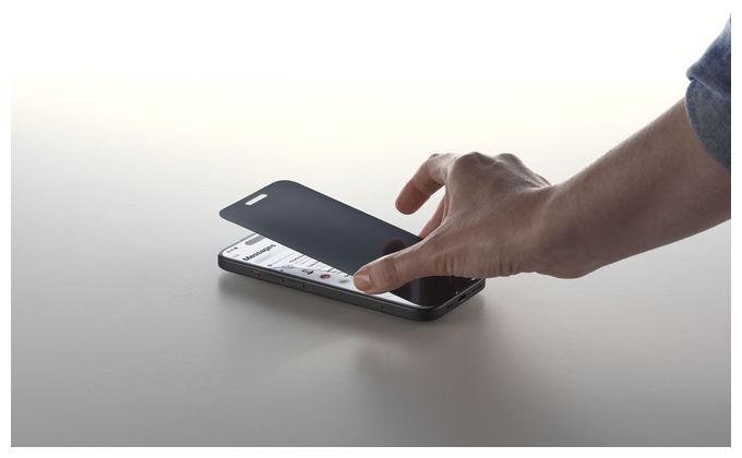 Datenschutz-Bildschirmschutz " Privacy " gehärtetes Glas 9H für  Apple iPhone 16 Top Secret Eclipse 