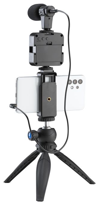  Vlogger Kit Universal (Schwarz) 