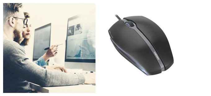 1000 DPI Büro Maus Optisch  Gentix Coeded Illuminated (Schwarz) 
