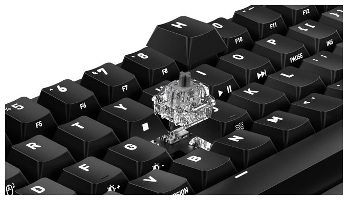 RGB-LED Gaming Tastatur USB  K5 Pro TMR Compact (Schwarz, Orange) 