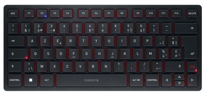Universal Tastatur USB + RF Wireless + Bluetooth 2.4 GHz  KW9200 Mini (Schwarz) 