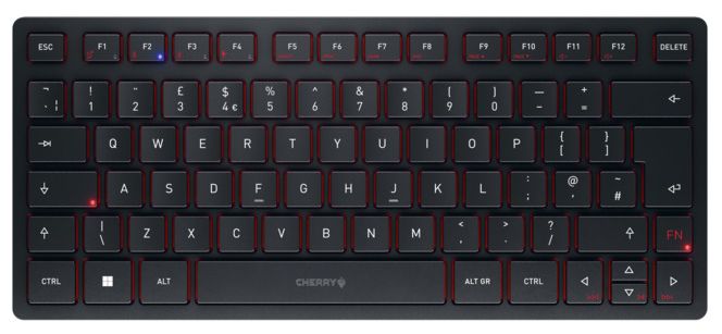 Universal Tastatur USB + RF Wireless + Bluetooth 2.4 GHz  KW9200 Mini (Schwarz) 