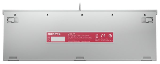 RGB-LED Gaming Tastatur USB  MX2.0S (Weiß) 