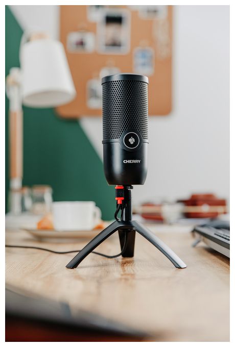 Kabelgebunden Tischmikrofon 96 kHz USB  UM 3.0 (Schwarz) 
