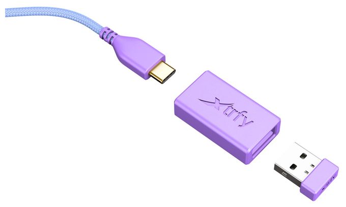 26000 DPI Gaming Maus Optisch  Xtrfy M8 Wireless (Violett) 