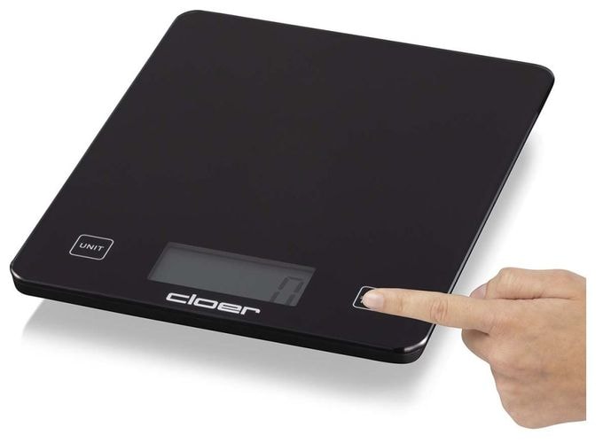 Elektronische Küchenwaage bis 10 kg Genauigkeit 5 g  6870 (Schwarz) 