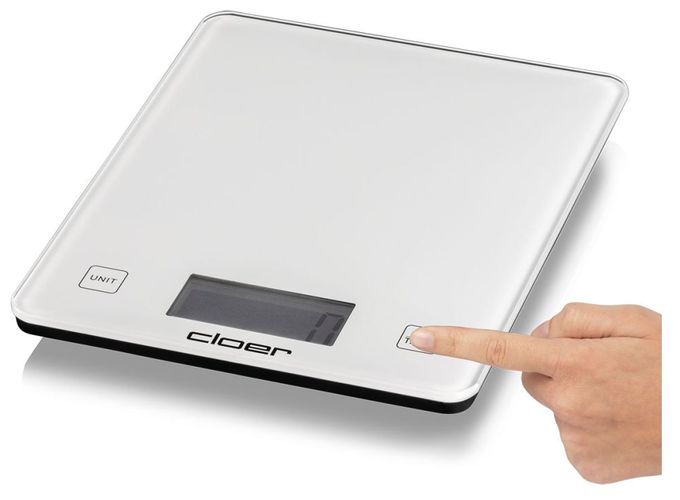 Elektronische Küchenwaage bis 10 kg Genauigkeit 5 g  6871 (Weiß) 