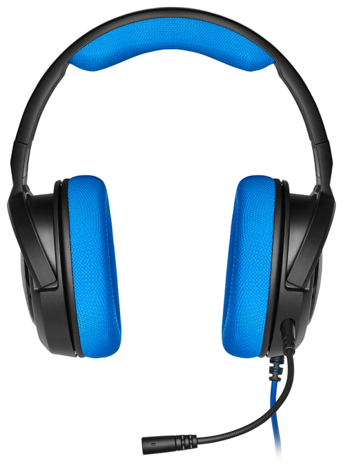 HS35 Ohraufliegender Kopfhörer Kabelgebunden (Schwarz, Blau) 