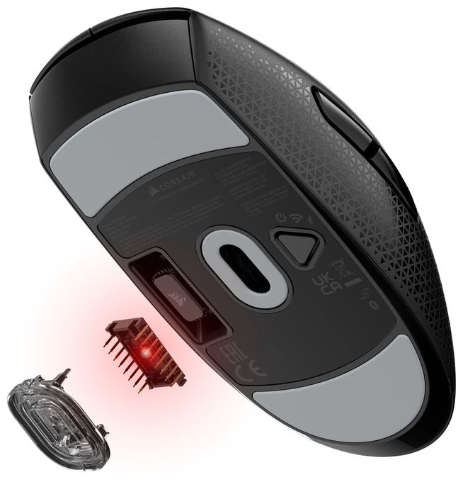 24000 DPI Gaming Maus Optisch  M55 (Schwarz) 