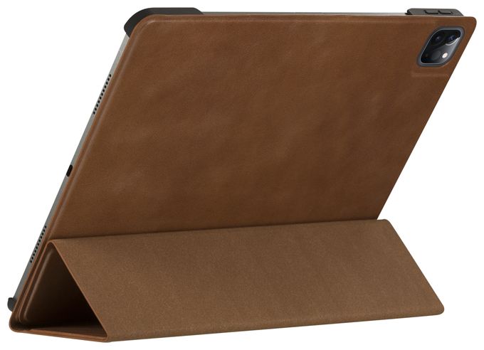 Folio aus Vollnarbenleder für Apple iPad mini (6th generation) bis 21,1 cm (8.3") Kratzresistent mit Magnetverschluss (Beige) Risskov 
