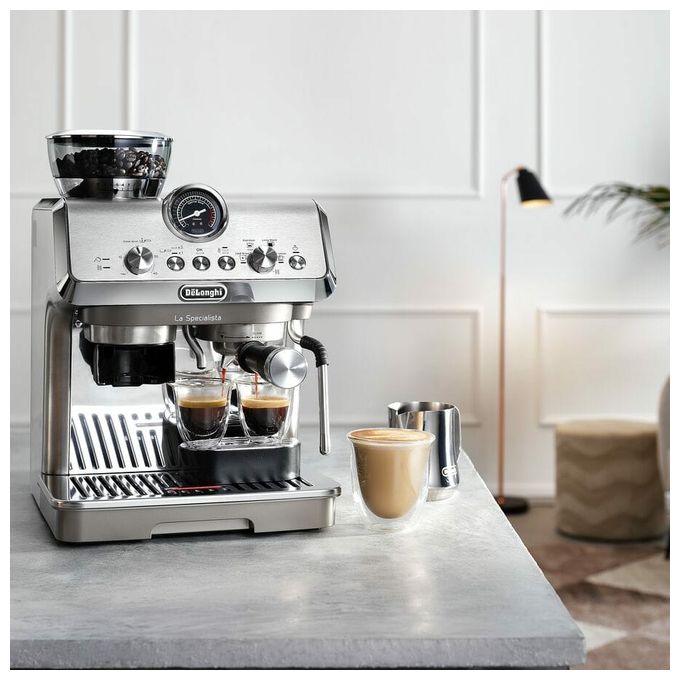 Siebträger Kaffeemaschine 15 bar  EC9255.M La Specialista Arte Evo (Grau, Edelstahl) 