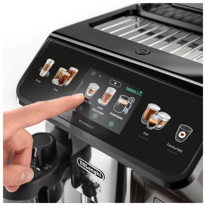Kaffeevollautomat 19 bar 1,8 l 300 g AutoClean  Eletta Explore Cold Brew ECAM450.86.T (Titan) 