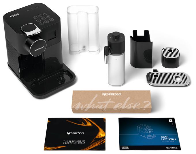Nespresso Kapselmaschine 19 bar 1,0 l  EN640.B Gran Lattissima (Schwarz) 
