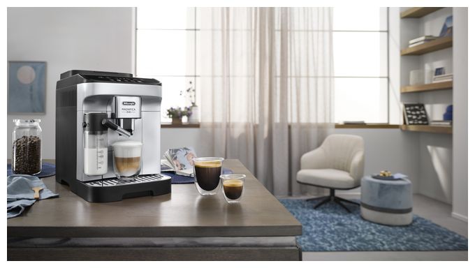 Kaffeevollautomat 15 bar 1,8 l 250 g  Magnifica Evo ECAM290.61.SB (Schwarz, Silber) 