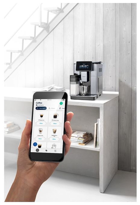 Kaffeevollautomat 19 bar 2,2 l 500 g AutoClean  PrimaDonna ECAM610.74.MB (Schwarz, Edelstahl) 