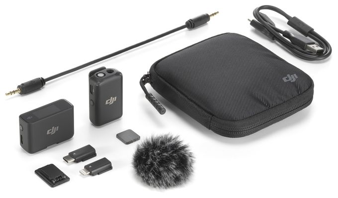 kabellos Lavalier-/Aufsteckmikrofon Bluetooth/3.5 mm  Mic 1 (Schwarz) 