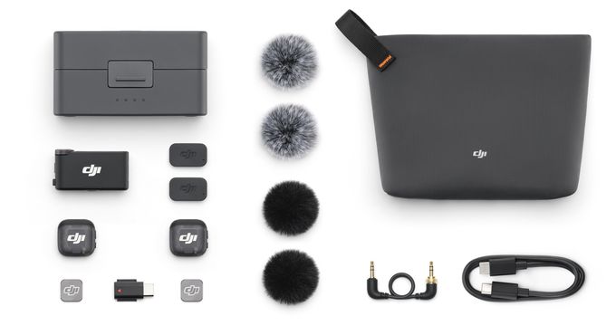  Mic 3 (2TX+1 RX+Charging Case) (Schwarz) 
