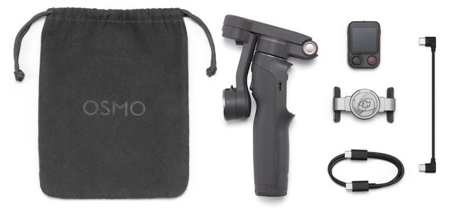 Stativ Gimbal für Smartphone faltbar Bluetooth  Osmo Mobile 8P Standard Combo (Schwarz) 