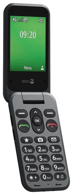 4G Smartphone 7,11 cm (2.8 Zoll) 0,3 MP Single SIM  Leva E20 (Schwarz) 