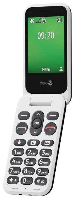 4G Smartphone 7,11 cm (2.8 Zoll) 0,3 MP Single SIM  Leva E22 (Schwarz, Weiß) 