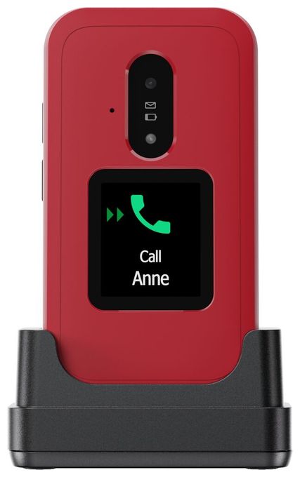 4G Smartphone 7,11 cm (2.8 Zoll) 0,3 MP Single SIM  Leva E30 (Rot, Weiß) 