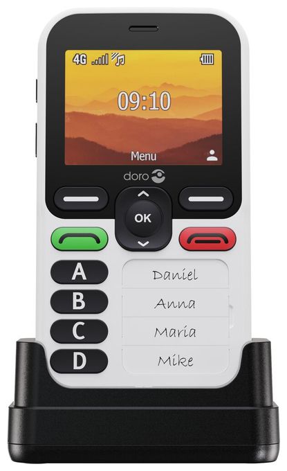 4G Smartphone 6,1 cm (2.4 Zoll 1 GHz Single SIM  Leva X10 (Schwarz, Weiß) 