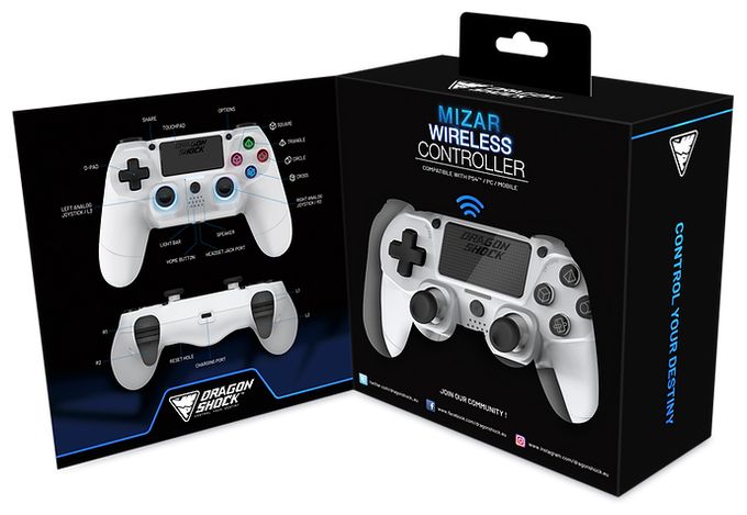 Analog / Digital Gamepad für PlayStation PS4  Mizar (Weiß) 