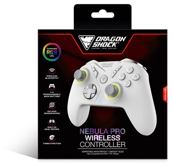 Gamepad für Nintendo Switch  Nebula Pro (Weiß) 
