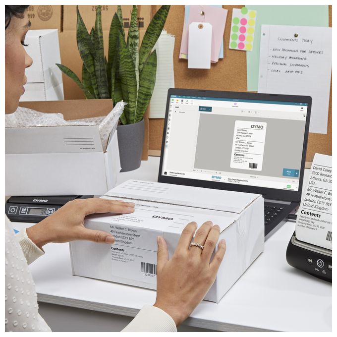 DYMO M10 Paketwaage | bis zu 10 kg | USB Briefwaage mit LCD-Bildschirm | 20 cm x 20 cm 