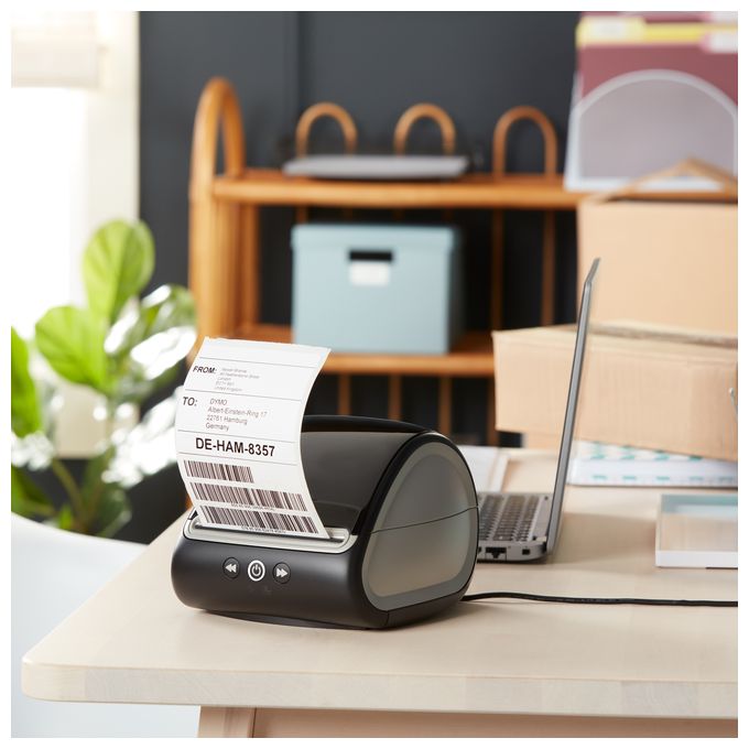 DYMO Original LabelWriter Versandetiketten für LabelWriter 5XL/4XL-Etikettendrucker | 102 mm x 210 mm | 6 Rollen mit je 140 Etiketten (840 Stück) | selbstklebend | für LabelWriter Beschriftungsgerät 