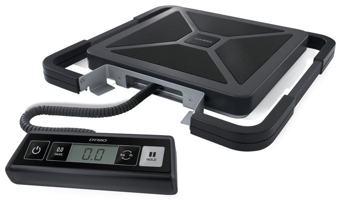 DYMO S50 Paketwaage Tragbare Digital | 50 kg | Briefwaage mit LCD-Bildschirm | USB oder AAA Batterien 
