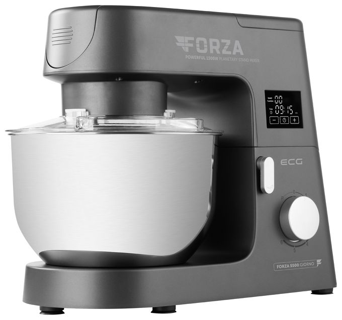 1500 W Küchenmaschine 6,5 l  Forza 5500 (Schwarz, Edelstahl) 