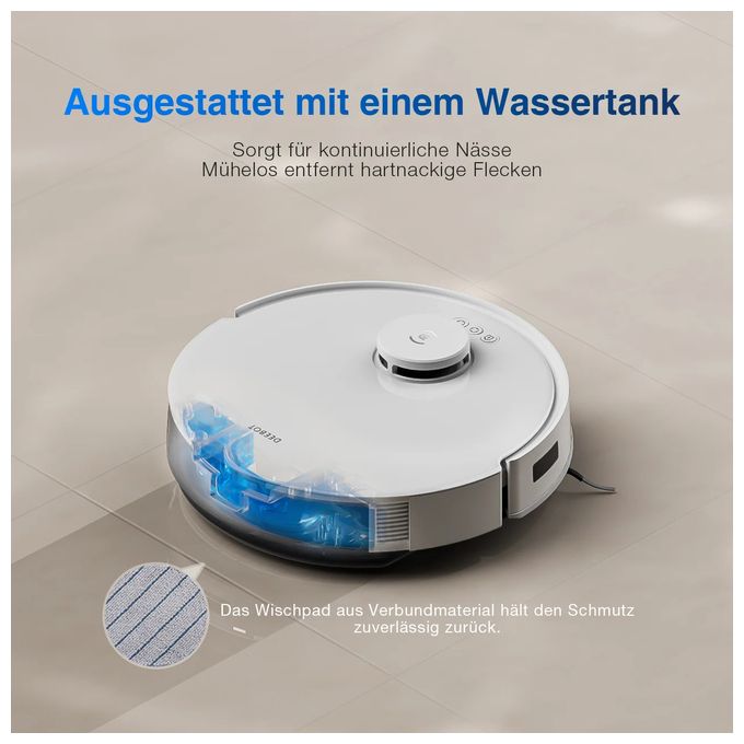 Saugroboter nass/trocken 300 min Akku  Deebot N20 Plus (Weiß) 